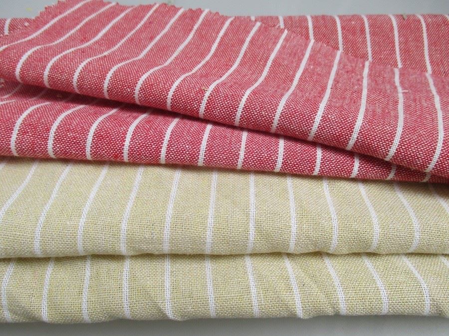 Yarn Dyed Linen Cotton Fabric